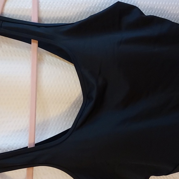 Land's End Women's One Piece Swimsuit Tugless Tank Soft Cup Black Size L… - Picture 2 of 13